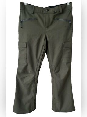 Volcom Men's Olive Cargo Snow Pants with Zip Pockets